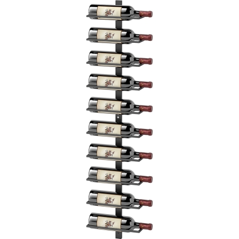 4goodz Wijnrek wandrek metaal voor 10 flessen wijn -
