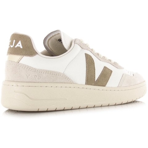 Veja V-90 o.t. leather white taupe lage sneakers unisex