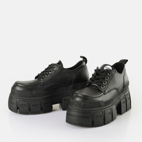 Dames Derbie Buffalo Gospher Lace Up Cs - Vegan Nappa