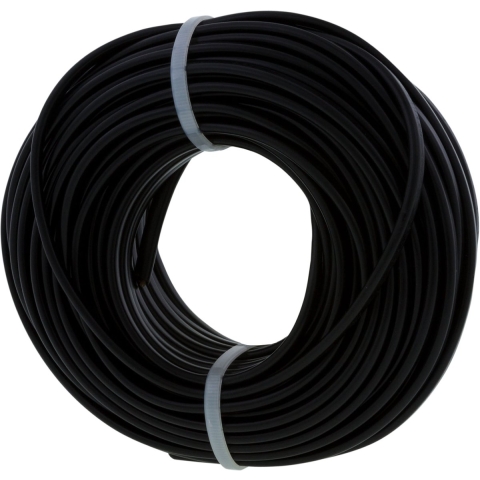 Q-Link Huishoudsnoer | Plat | Belastbaar tot 1200W | 2 x 0.75 mm² | 20 m | Zwart - 03.030.75