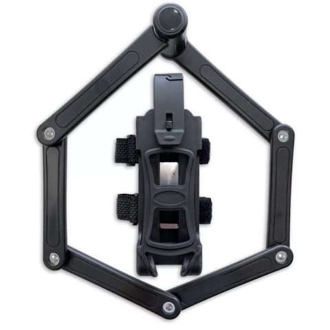 Vouwslot 85 cm Zwart met houder