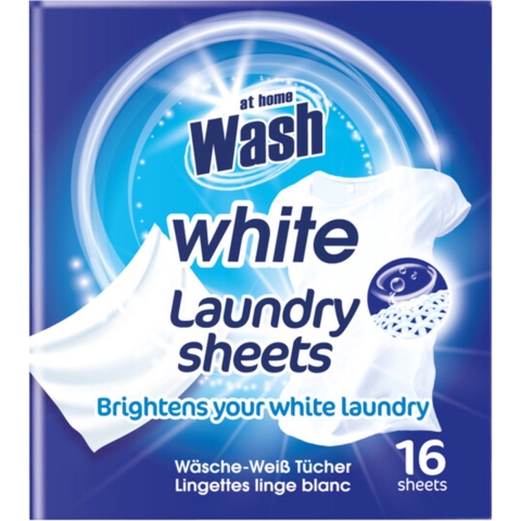 12x At Home Wasdoekjes Witte Was 16 stuks