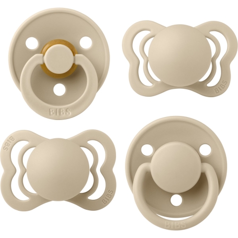 BIBS Probeer het Spenen - 4-pack - Maat 1 - Natuurlijk Rubber -  - BIBS - OneSize - Speen