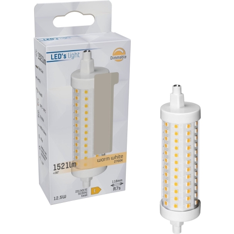 LED'S LIGHT Buis R7s 12,5W Dimbaar