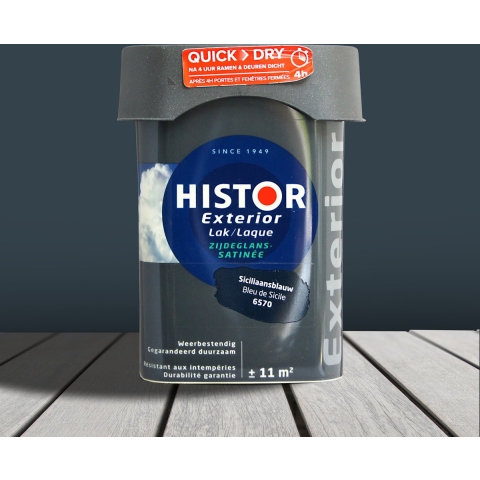 Histor Exterior Zijdeglans Siciliaansblauw 6570