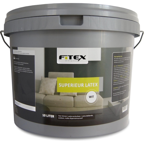 Fitex-Muurverf-Superieur Latex-Ral 9016 Verkeerswit