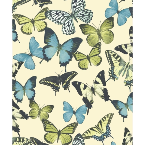Dutch Wallcoverings Botanical Vliesbehang Vlinders BA2602