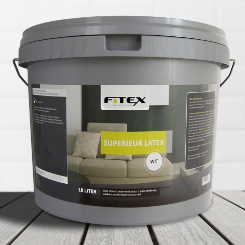 Fitex-Muurverf-Superieur Latex-Ral 9010 Zuiver Wit