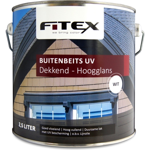 Fitex-Buitenbeits UV-Hoogglans-Ral 9016 Verkeerswit