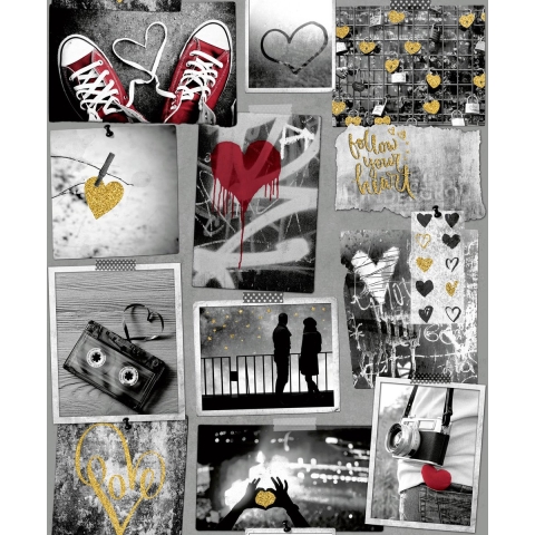 Dutch Wallcoverings Freestyle Vinylbehang Liefde A10302