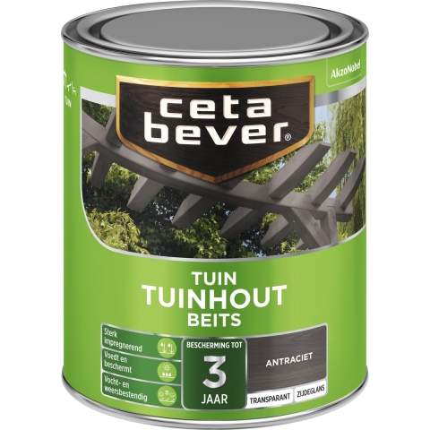 CetaBever Tuinhuisbeits Antraciet 750 ml