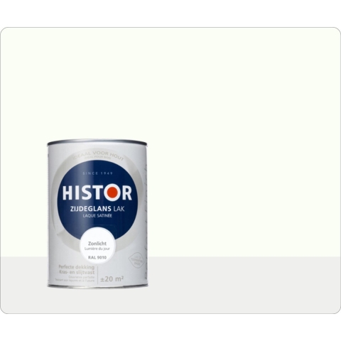 Histor Perfect Finish Alkyd Zijdeglans Zonlicht (Ral 9010)