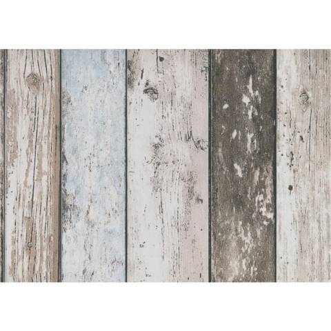 Dutch Wallcoverings Royal Dutch Vliesbehang Hout Beige 7328-7