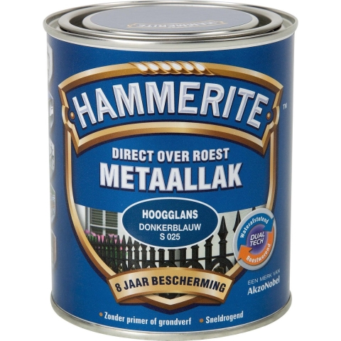Hammerite Hoogglans Donkerblauw