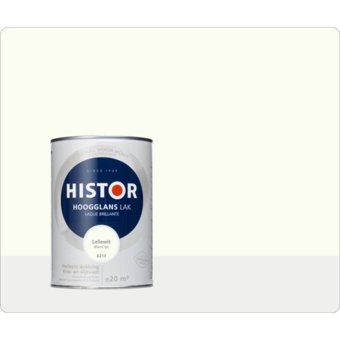 Histor Perfect Finish Alkyd Hoogglans Lak Leliewit 6213