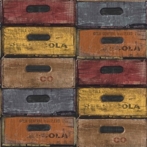 Dutch Wallcoverings Exposed Warehouse Vliesbehang Laden Kleur EW3303