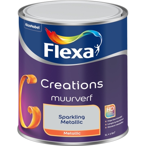 Flexa Creations Metallic Muurverf Sparkling Metal