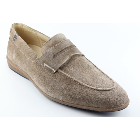 Floris van Bommel Sfm-40004-22-02 lightbrown-h heren instappers sportief 41,5 (7,5)