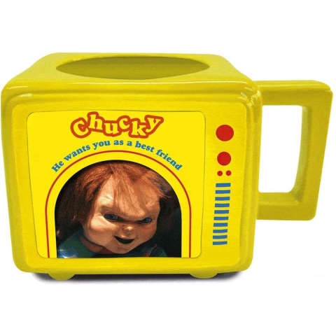 Child's Play: Chucky Heat Change Retro TV Mugs