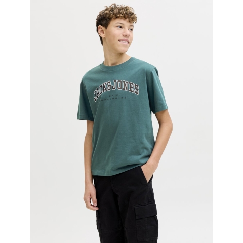 Jack & Jones T-Shirt - Noos - JjeCaleb - Atlantic Deep - Jack & Jones - 8 jaar (128) - T-Shirts