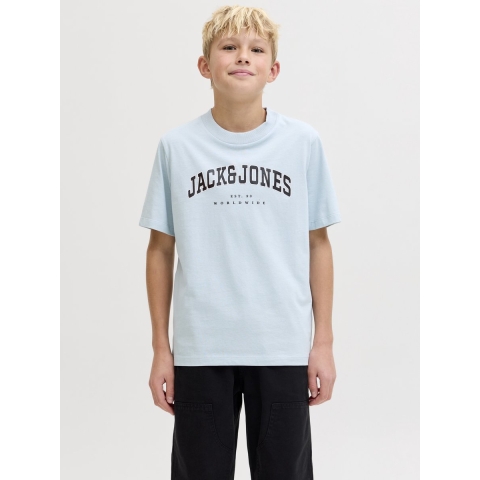 Jack & Jones T-Shirt - Noos - JjeCaleb - Celestial Blue - Jack & Jones - 8 jaar (128) - T-Shirts
