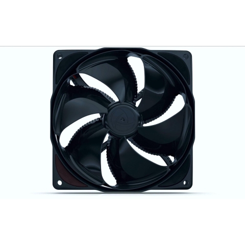 NoiseBlocker NB-eLoop B12-PS Black Edition PC-ventilator Zwart (b x h x d) 120 x 120 x 25 mm