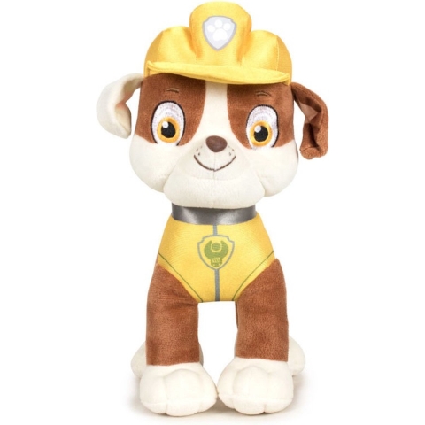 Paw Patrol Rubble Classic knuffel - 27 cm - pluche honden knuffels - bekend van tv -