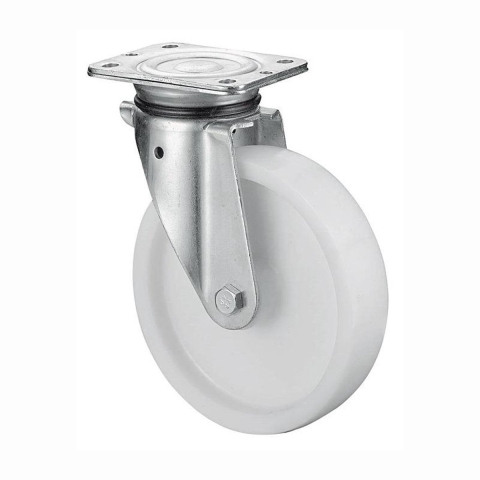 BS Rollen Zwenkwiel voor zware last | wiel-d. 200 mm draagvermogen 600 kg | kunststof | plaat L138xB110 mm | 1 stuk - N100.B10.201 N100.B10.201