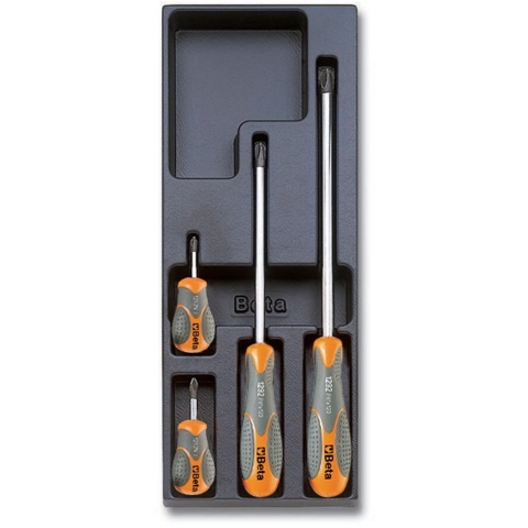 Beta Harde voorgevormde inzetbakken met assortiment gereedschap T173 - 024240173