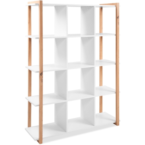 CaliCosy Industriële boekenkast 12 vakken h145 cm denver