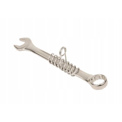 Bahco Ringsteeksleutel | met veiligheidsveer | 15° afgebogen | verchroomd | lengte 185 mm | 15 mm - geschikt voor het werken op hoogte - TAH111M-15