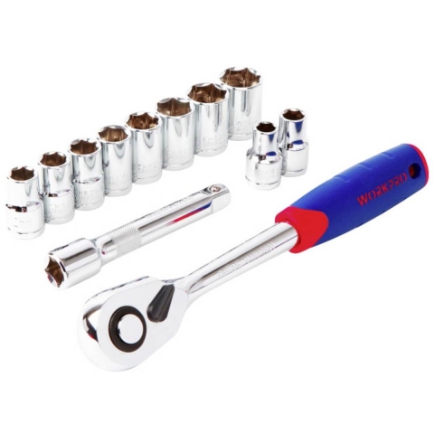 WorkPro WP202558 Dopsleutelset Metrisch 12-delig