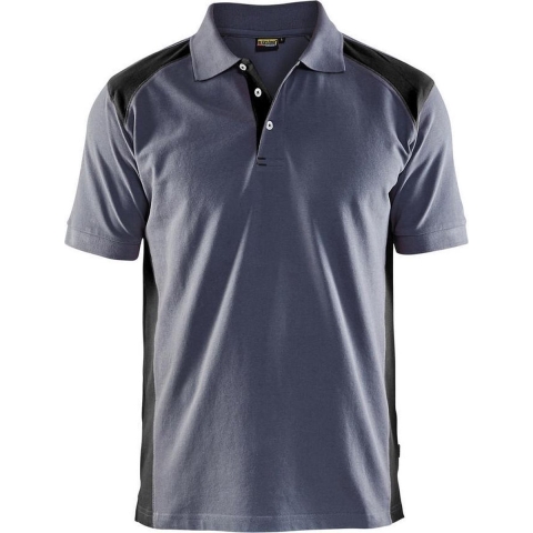 Blåkläder Poloshirt Pique 33241050 | Grijs/Zwart | Maat 4XL - 7330509427941