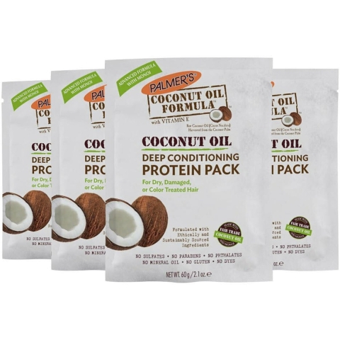 4x Palmers Coconut Oil Deep Conditioning Protien Pack 60 gr