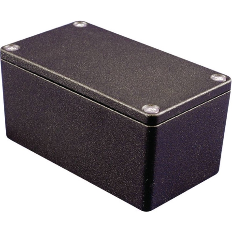Hammond Electronics 1550Z108BK Universele behuizing 125 x 80 x 58 Aluminium Zwart 1 stuk(s)