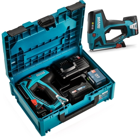 Novus J-551 Accu tacker/nietmachine CAS 18V 2.0Ah in koffer - 031-0366