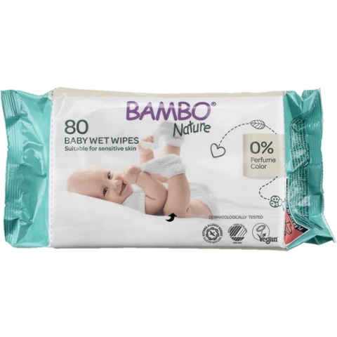 12x Bambo Nature Billendoekjes 80 stuks