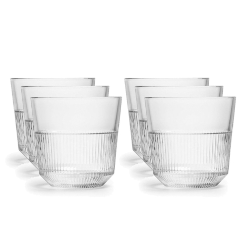 Royal Leerdam Drinkglazen Rayo - 24x stuks - glas - 270 ml - waterglazen - 8 x 8 cm -