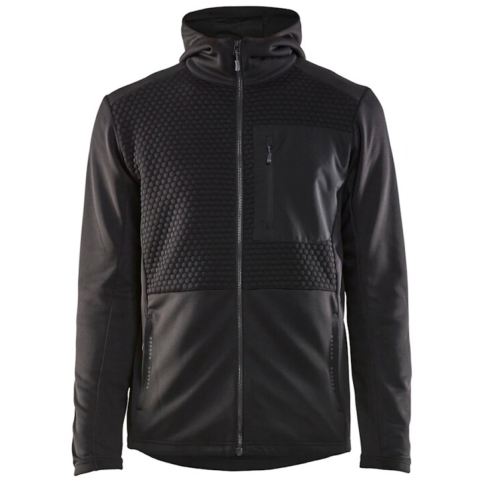 Blåkläder Hoodie met hele rits 35402526 | Zwart | Maat XS - 7330509775806