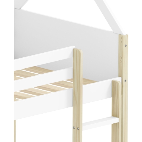 CaliCosy Montessori stapelbedden 90x190 cm in de vorm van een huis oscar