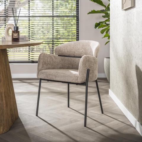 Hoyz armstoel curva verpakt per 2 hoven zand