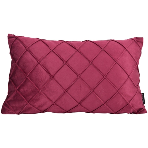 NOVÉE Sierkussen velvet cross wijn | 30 x 50 cm | polyester