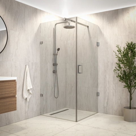 Mirlux Douchecabine mira 90 x 200 chroom