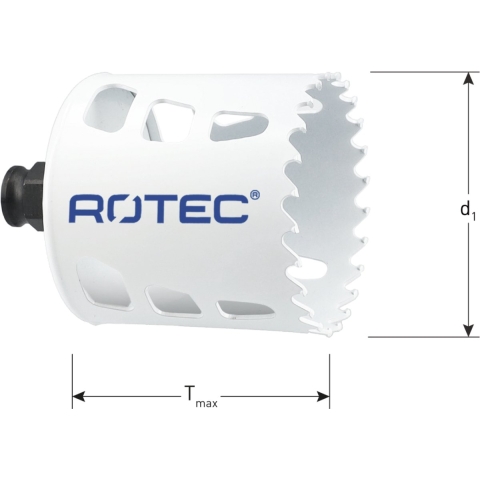 Rotec HM-Gatzaag | Tandsteek 8mm | Tmax=60 | Ø76 - 531.2076