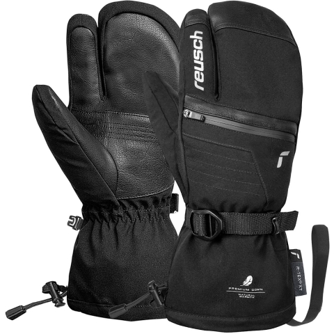 Reusch Lando R-TEX XT Lobster skihandschoenen 3-finger zwart/grijs, 10.5