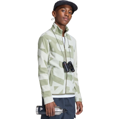 adidas Performance Fleece - K MT AOP FL JKT - HALGRN/TENGRN - adidas Performance - 6 jaar (116) - Fleece Jassen