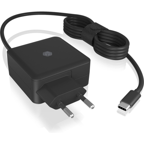 ICY BOX USB Type-C® Steckerladegerät USB-oplader Zwart
