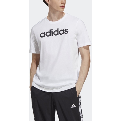 Lineair geborduurd logo t-shirt single jersey adidas Essentials