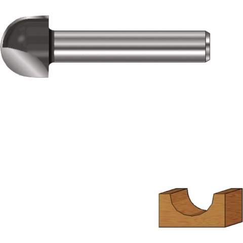 Rotec HM Holprofielfrees | GOLD-LINE | ø50,8 | R=25,4 | d2=12 - 272.20.2540