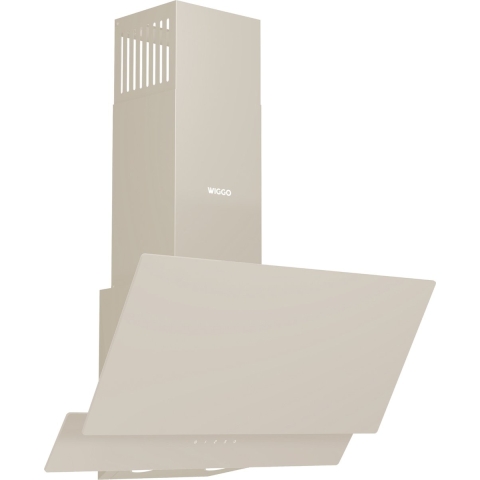 Wiggo WE-D632G(C) - Schuine Afzuigkap 60 cm - Crème Dubbel Glas - LED Verlichting - Touch Control